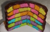 Damier Rainbow Cake