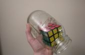 Cube de Rubik « impossible » dans une bouteille / jar
