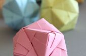 DIY Origami Boule Sonobe Style en pastel
