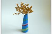 3D vase imprimé jacquard inhabituelle. 