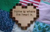 Plaque de conteneur coeur « home is où le cœur est »