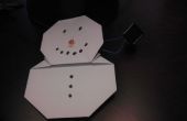 Bonhomme de neige origami avec Solar Powered nez