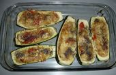 Stuffed zucchini (sans viande)