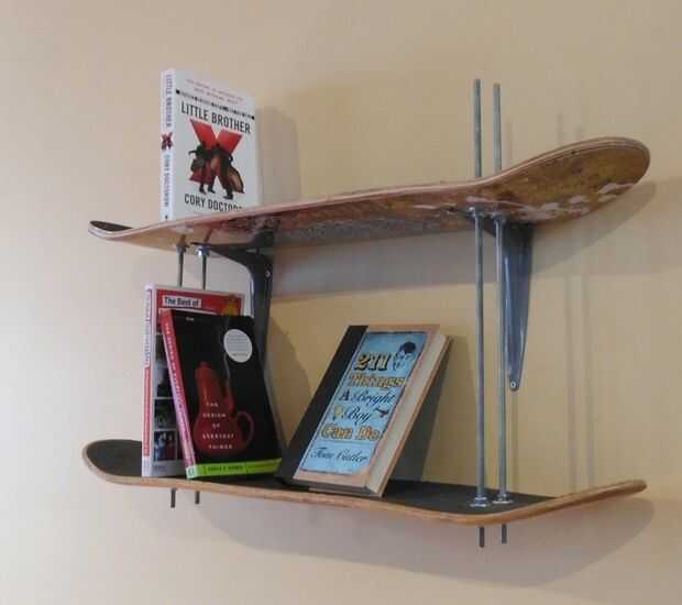 EWFAS Support de Planche à roulettes,Étagère de Skateboard en Acrylique  Transparent Durable | Cintre de Skateboard, Support de Snowboard pour