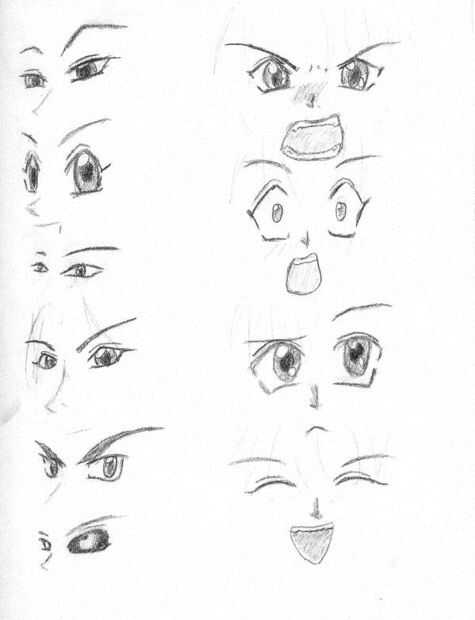 How To Draw Manga Anime étape 5 Dessin Des Expressions