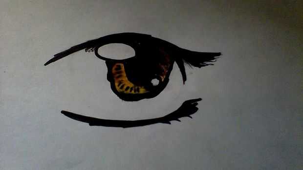 Dessin Yeux Manga Couleur