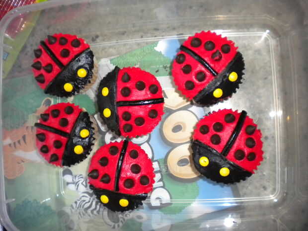 Gateau D Anniversaire Coccinelle Cupcakes Tubefr Com