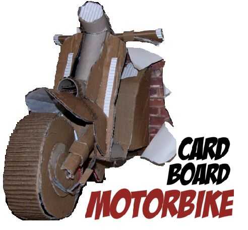 Faire une moto en carton  3D grandeur nature tubefr com