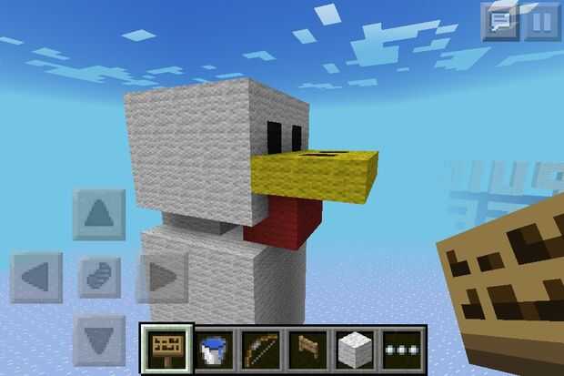 Tete de poulet minecraft