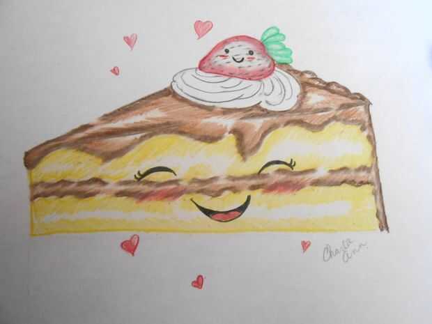 Comment Dessiner Une Tranche De Gateau Kawaii Tubefr Com