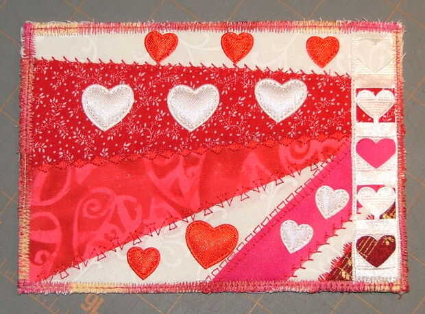 Carte Postale De La Saint Valentin Tissu Tubefr Com