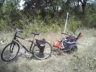 off road child bike trailer