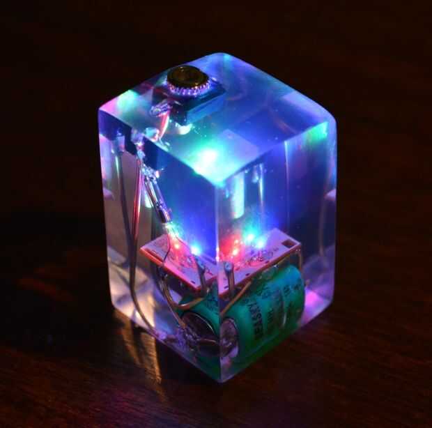 LED Resin Cube tubefr com